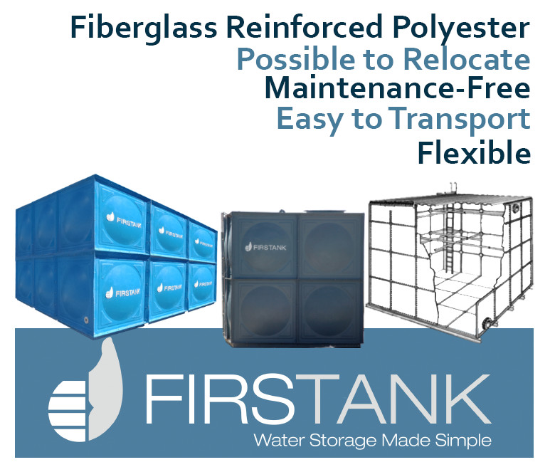 Firstank Modular Fiberglass Reinforced Polyester Water Tanks Firstank