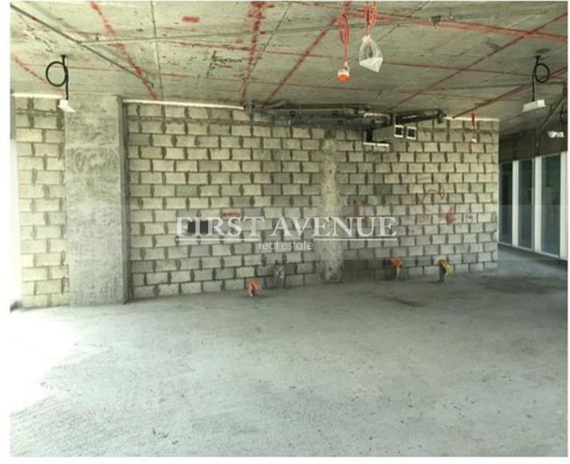 Panoramic View Shell and Core Office Binary Tower First Avenue