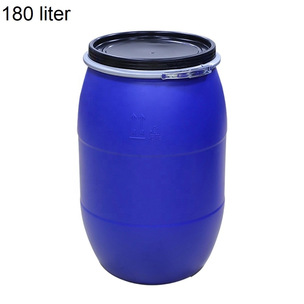 Clean 210 Liter Plastic Drums First Check Containers