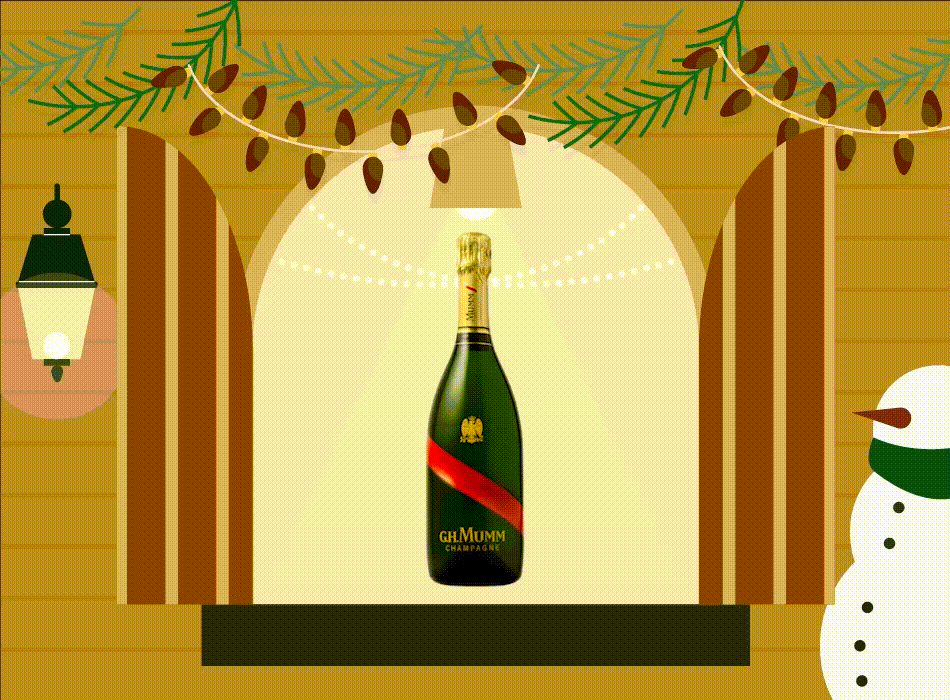 Day 2 GH Mumm Grand Cordon and Champagne Flutes