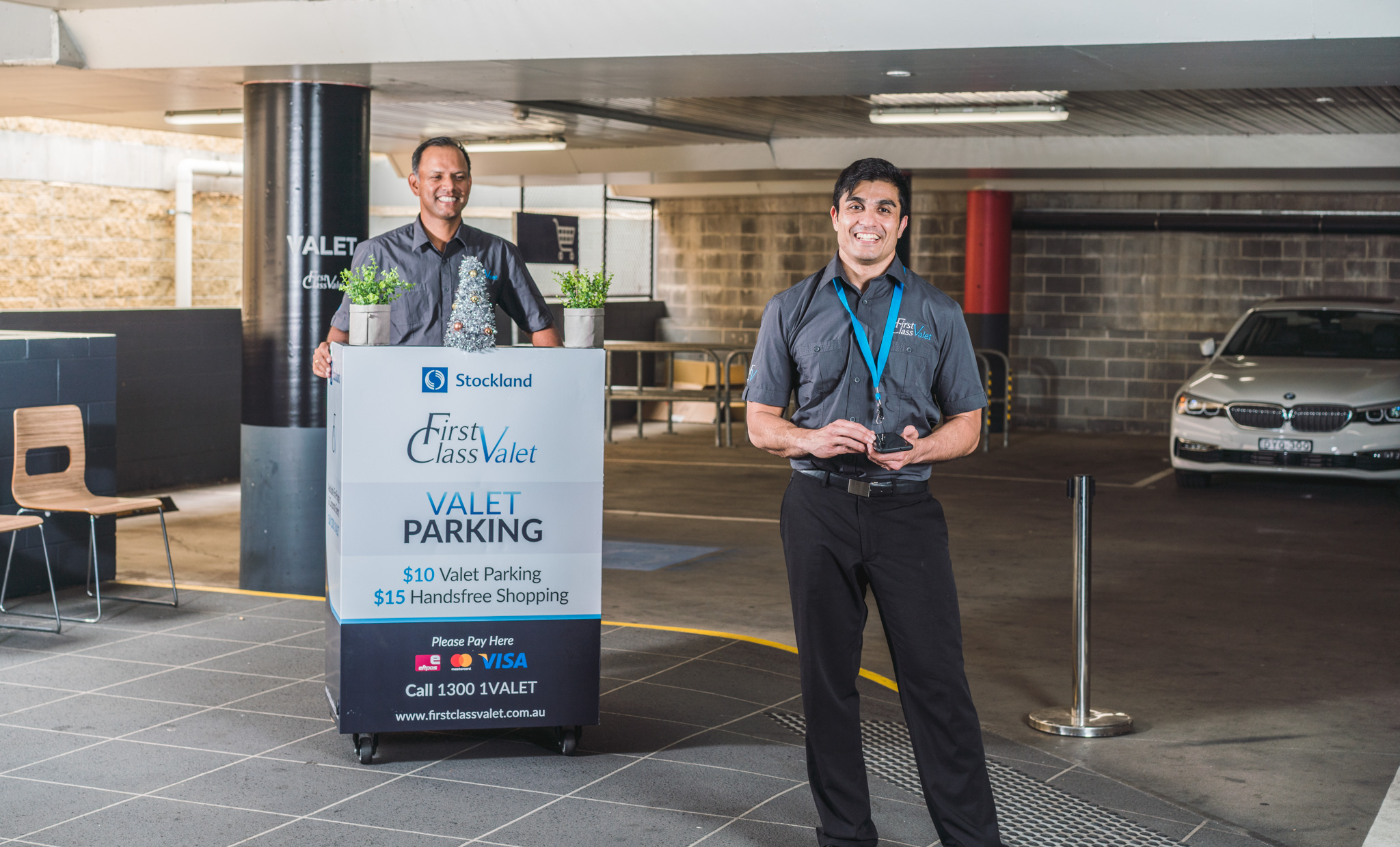 Valet parking not just for the red carpet! First Class Valet