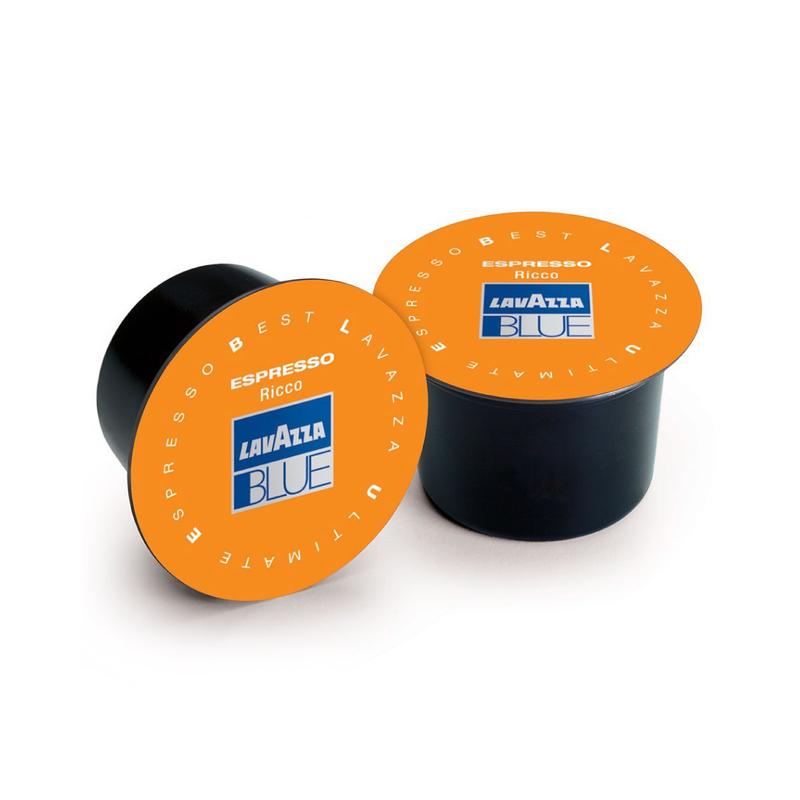 Lavazza BLUE Espresso Ricco Capsules (Box of 100) First Cup Coffee
