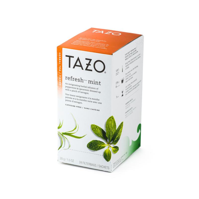 Tazo Refresh Mint Tea Bags First Cup Coffee Service Corp.