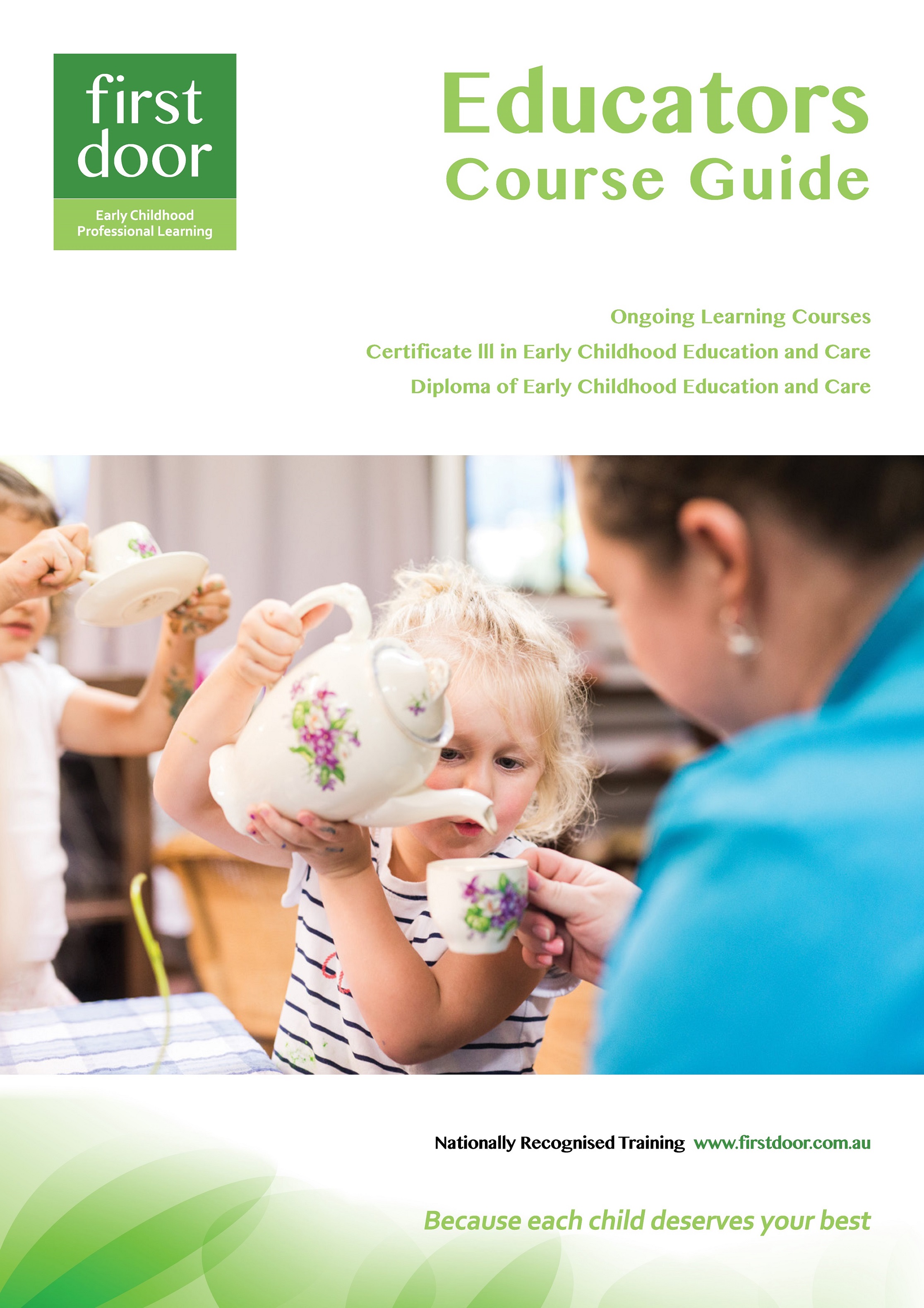 Diploma of Early Childhood Education & Care First Door Early