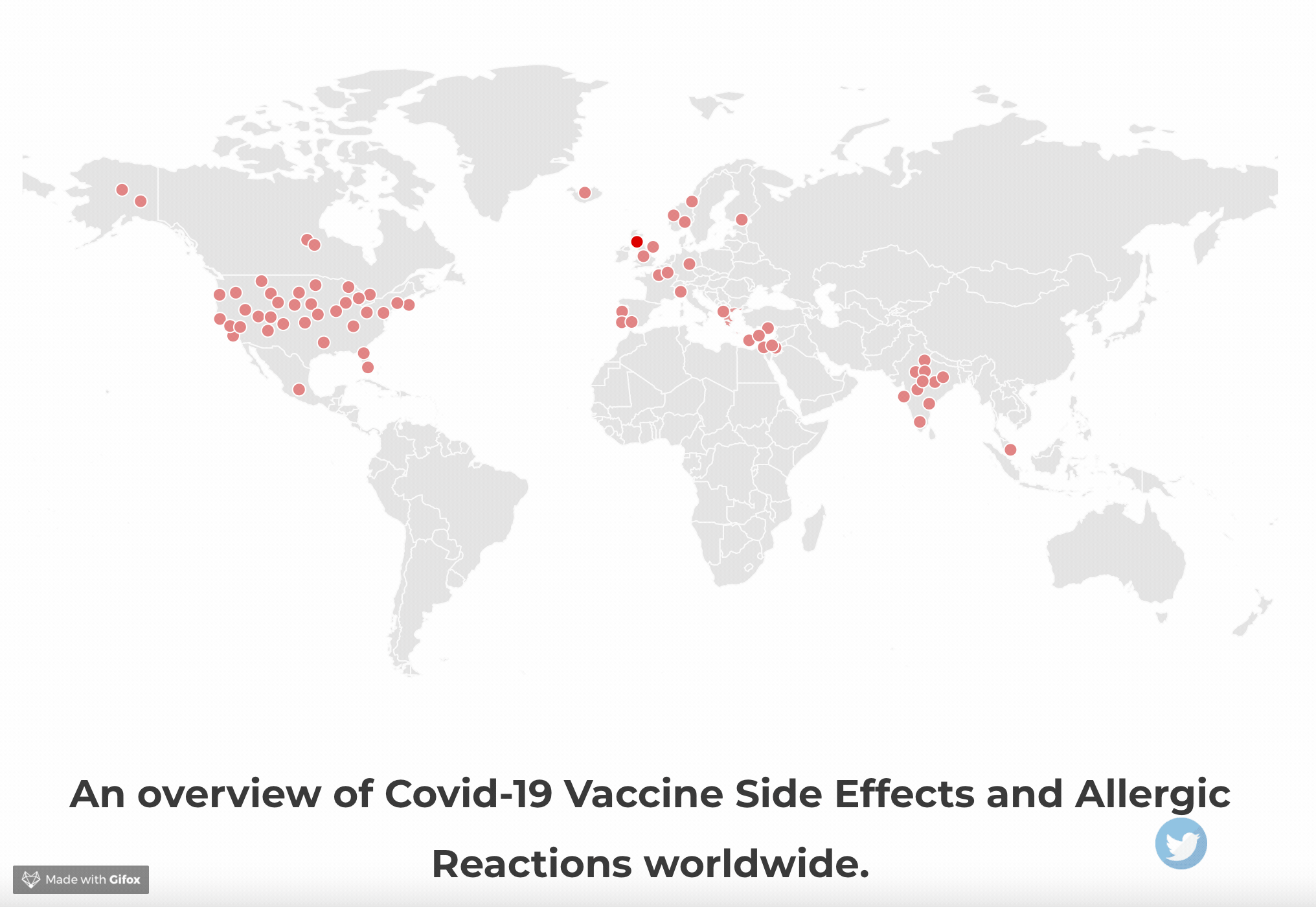 Covid Side Effects World Map