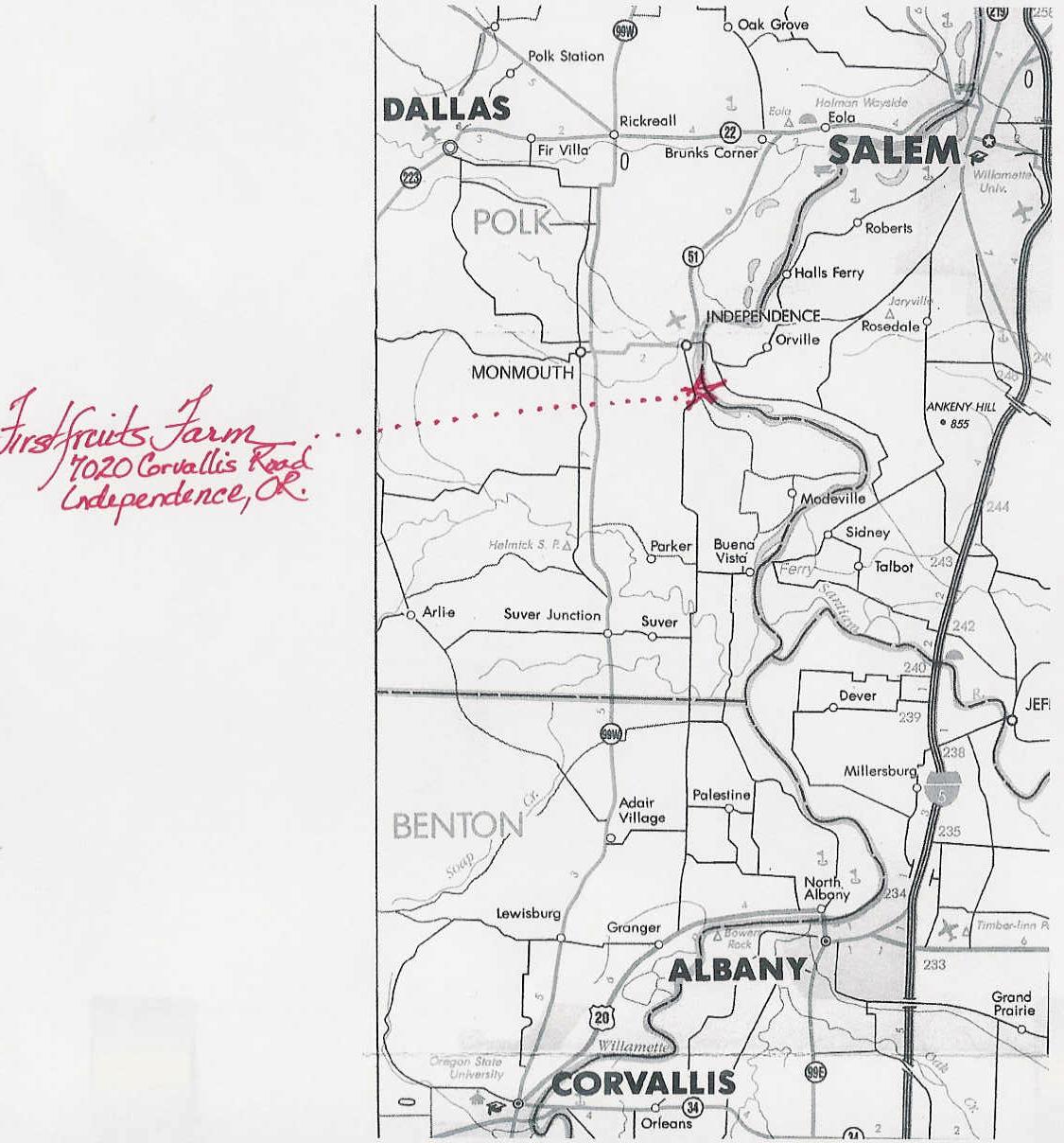 FirstFruits Map Page