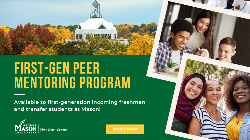 FirstGen Peer Mentoring FirstGen+ Center