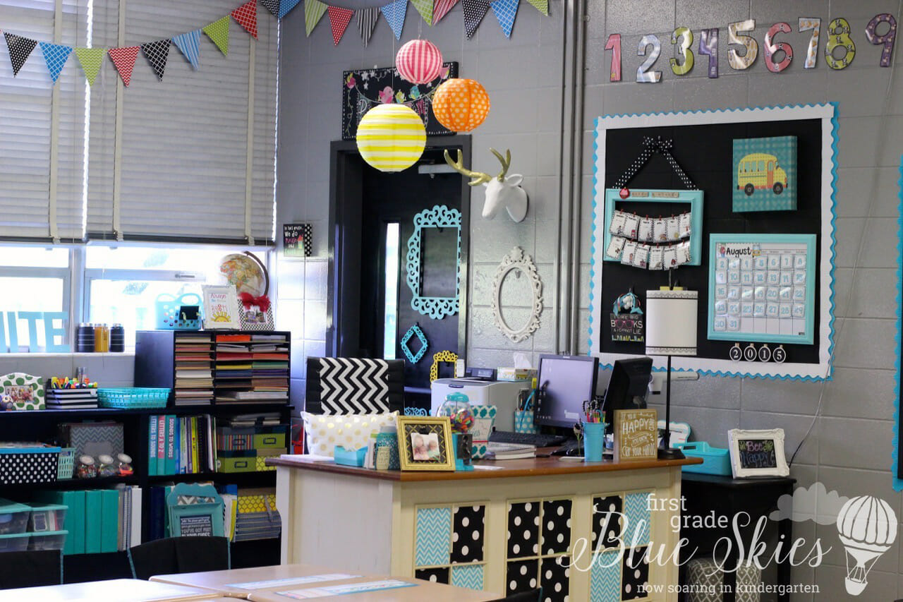 Classroom Reveal 2015 - First Grade Blue Skies