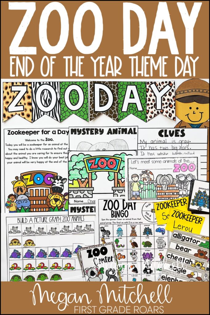 Zoo Day A Fun End of the Year Theme Day Megan Mitchell