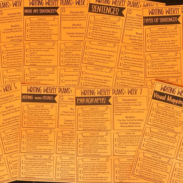 Writing Lessons for 1st Grade - Megan Mitchell