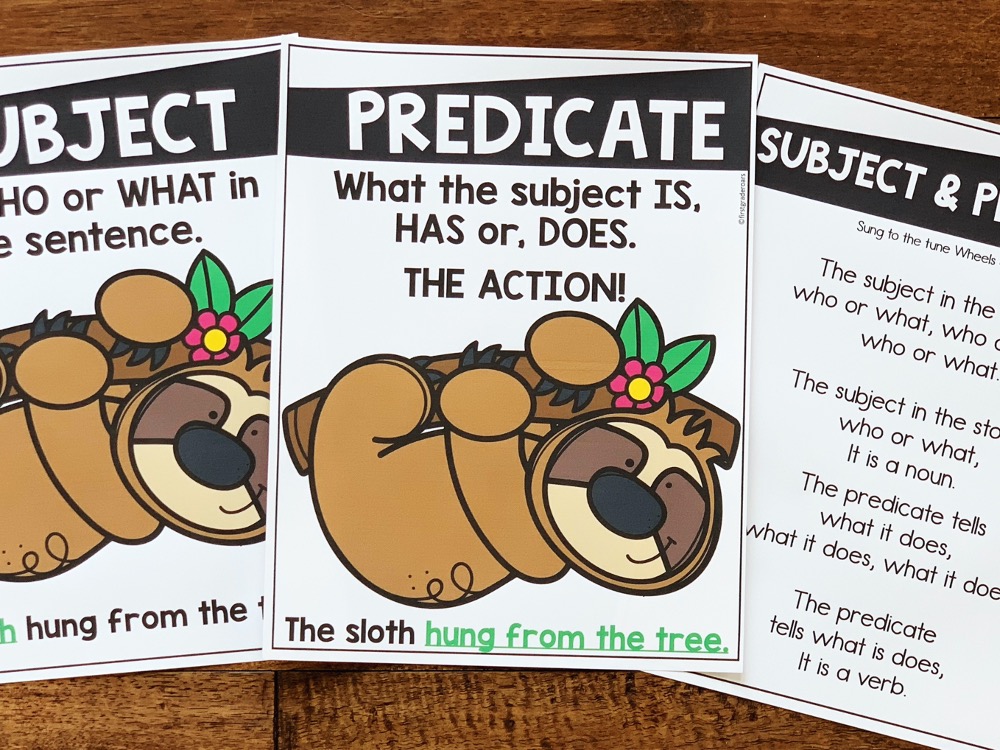 Teaching Subject and Predicate - Megan Mitchell