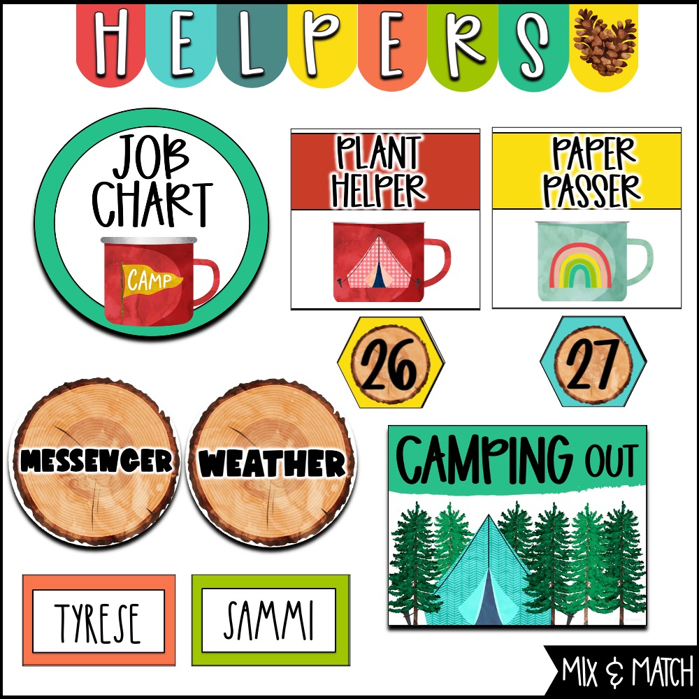 Camping Classroom Theme Happy Campers Classroom Decor Camping Classroom Theme Happy Campers Classroom Decor