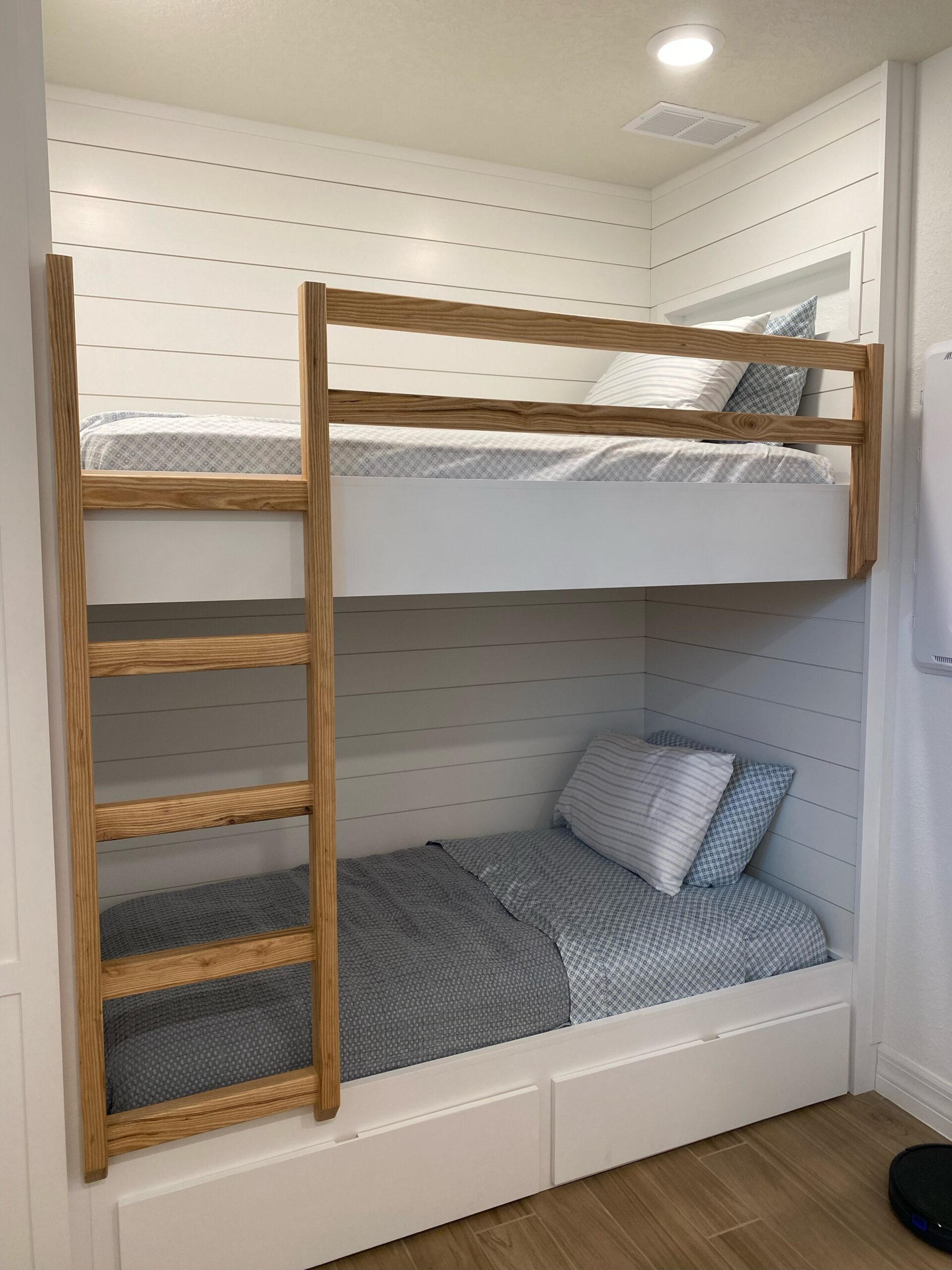 Custom BuiltIn Bunk Beds with Storage Closet and Drawers First Hand