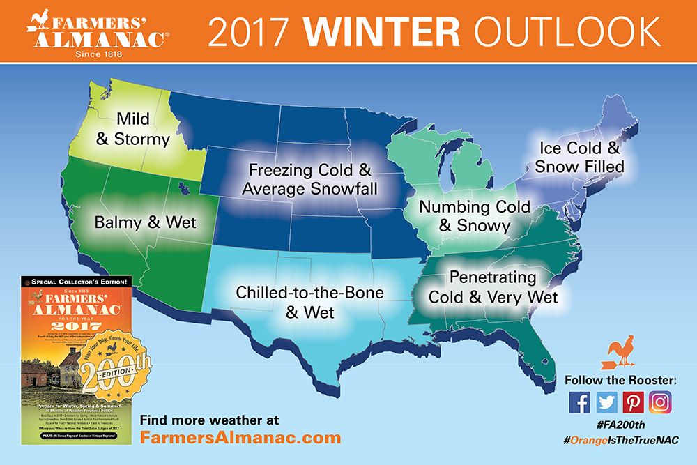 Farmer’s Almanac Releases 201617 Winter Forecast Firsthand Weather