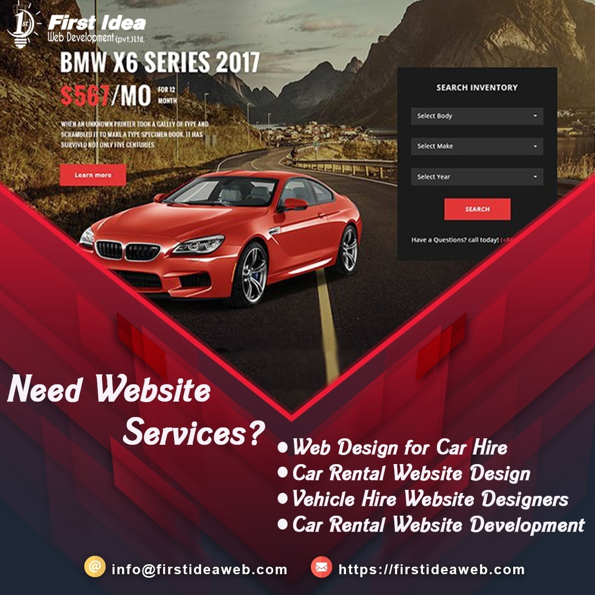 Car Rental site Design Services Best Designers