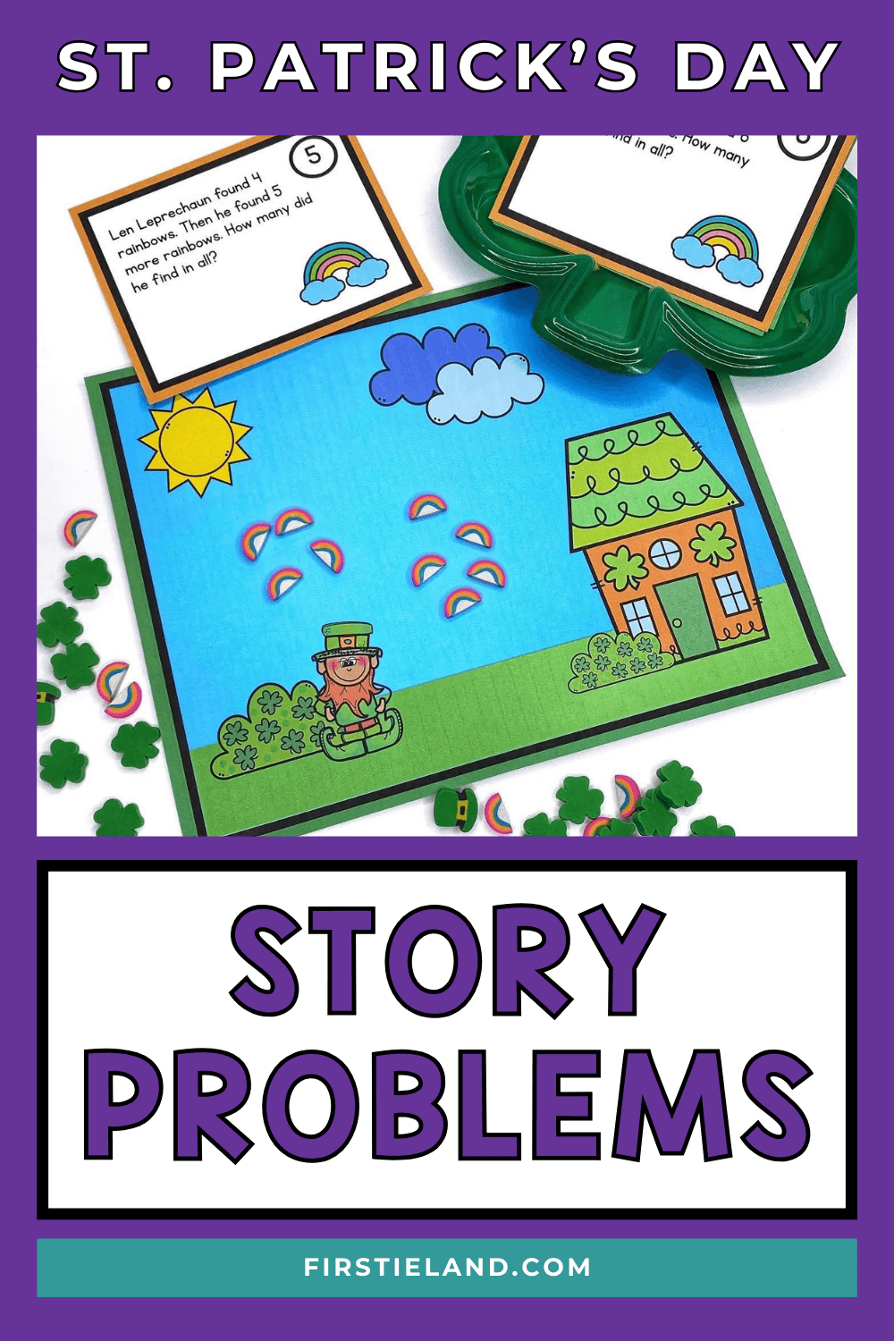 March Math And Literacy Centers For First Grade | Low Prep St. Patricks