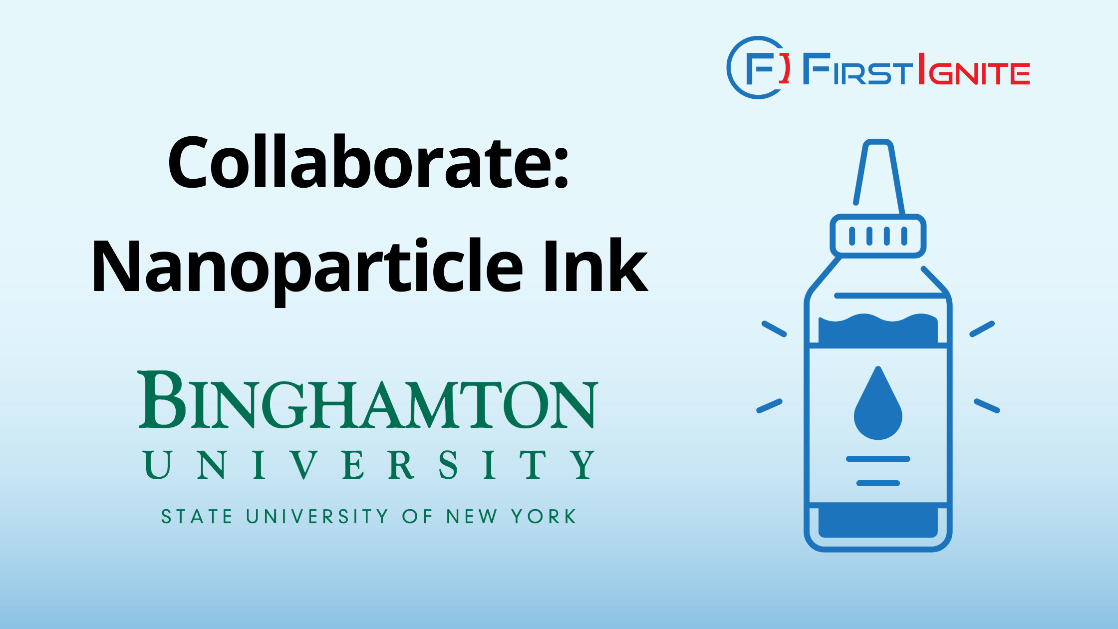 Collaborate Nanoparticle Ink FirstIgnite