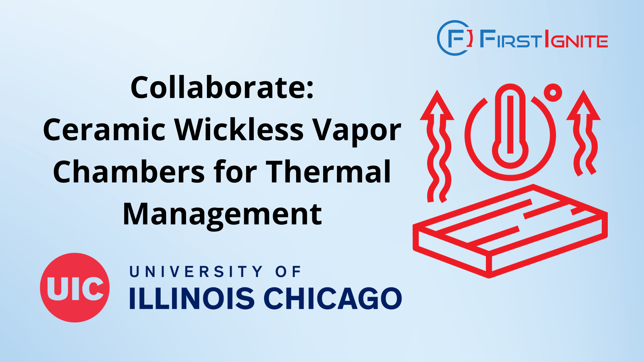 Collaborate Ceramic Wickless Vapor Chambers for Thermal Management