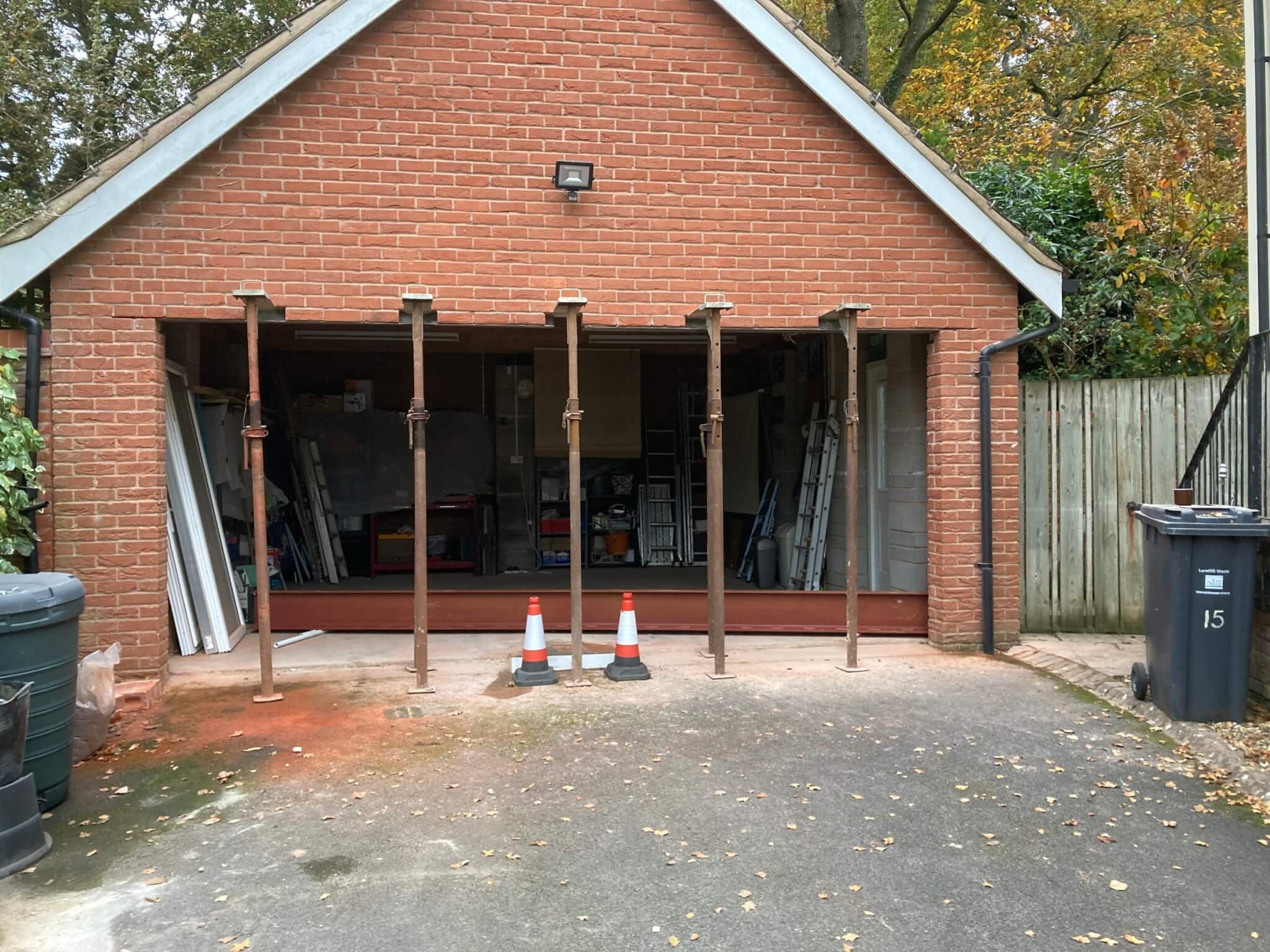 Double garage door conversion First Light Garage Doors Specialist