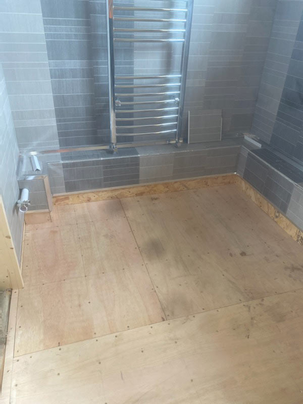 Case Study Resin Flake Bathroom Floor Firstline Flooring Resin