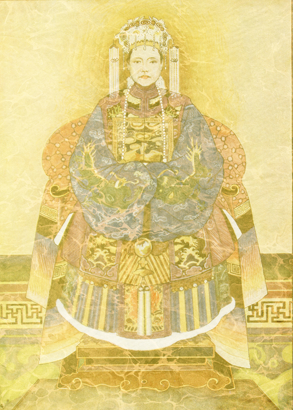Chinese Empress on Her Throne