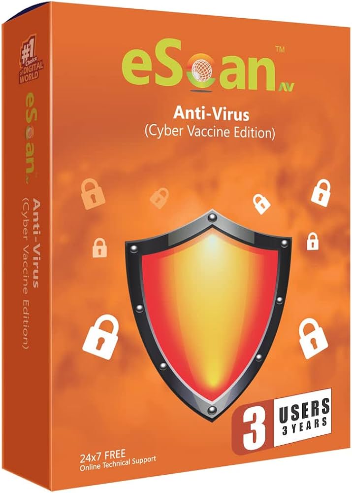 Escan 3 User Antivirus First Pack Services