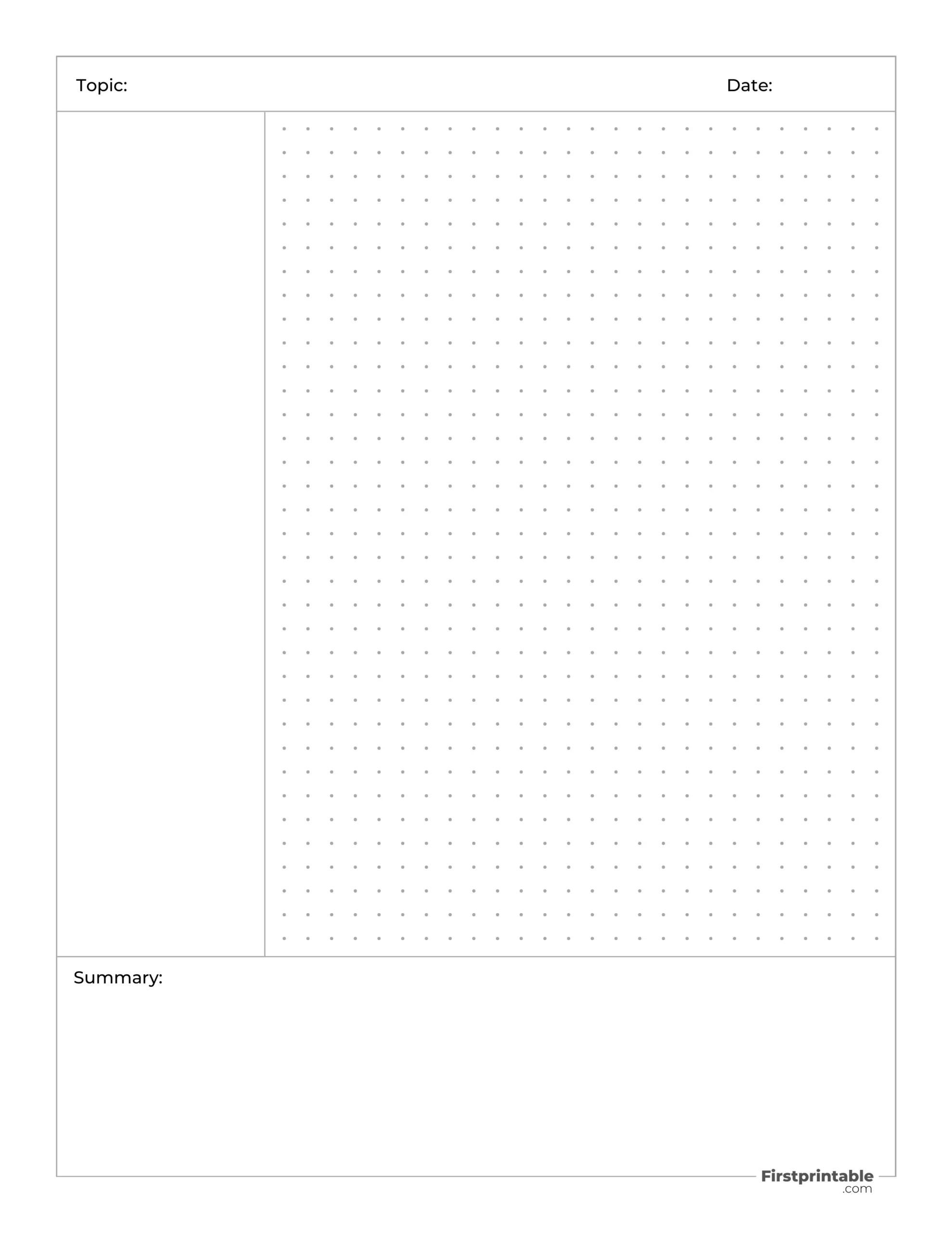 Free Cornell Notes Templates Free Cornell Notes Templates