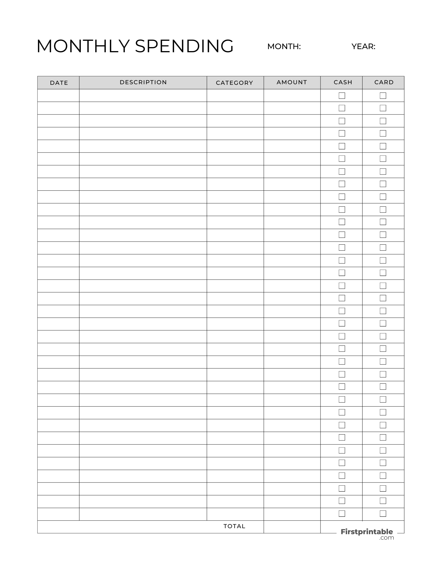 Free Budget Planner Templates Printable & Fillable