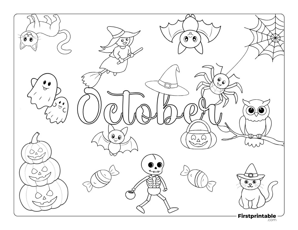 Autumn And Fall Coloring Pages 70+ Free Printable PDF