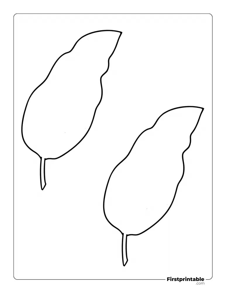 Leaf Templates & Outlines | 75+ Free Printable PDFs