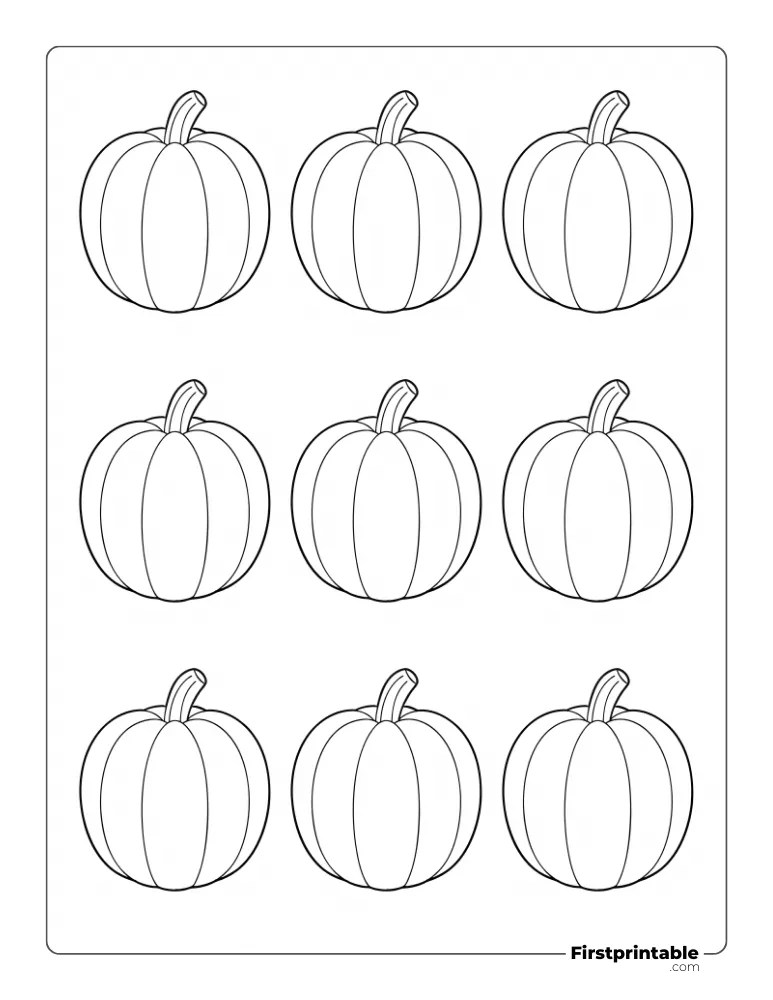 Pumpkin Coloring Pages | 50+ Free Printable PDFs