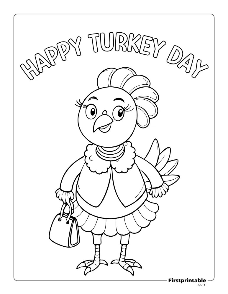 Turkey Coloring Pages 40+ Free Printable PDFs