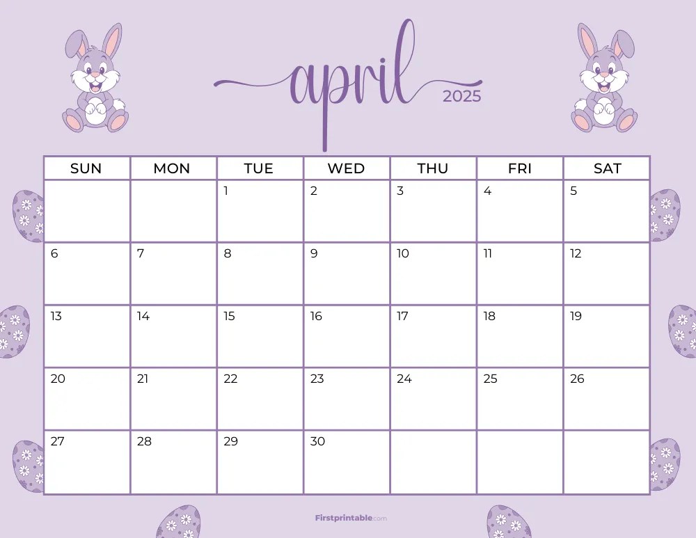 April 2025 Calendars 40 Free Printable PDF April 2025 Calendars 40 Free Printable PDF