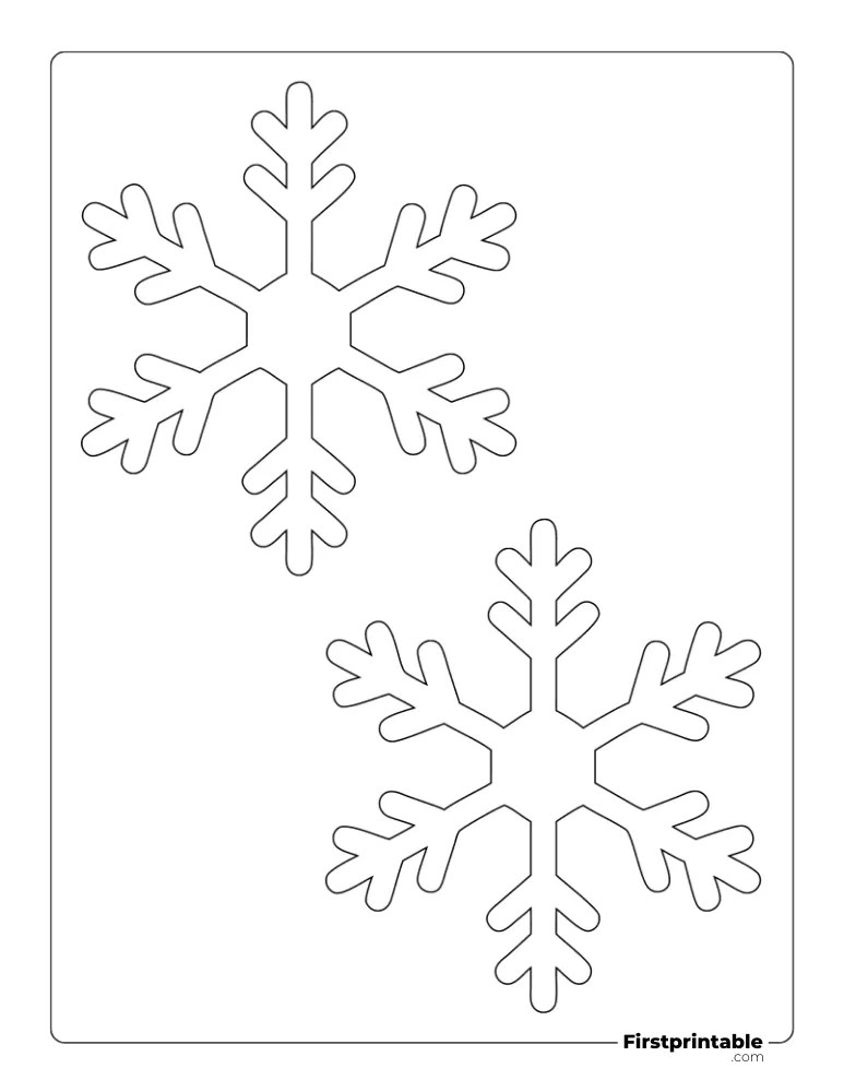 Snowflake Templates & Outlines | 40+ Free Printable PDFs