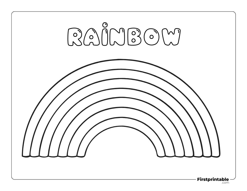 Rainbow Coloring Pages | 85+ Free Printable PDFs