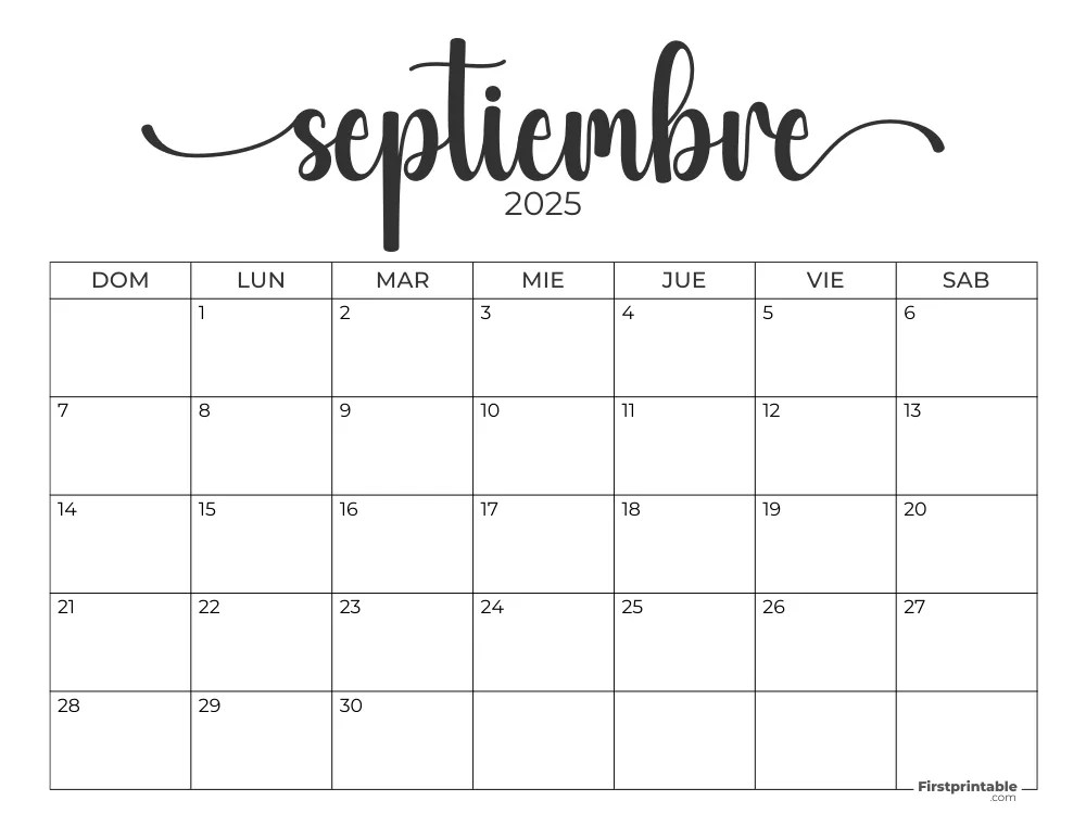 September 2025 Calendars 40 Free Printable PDF