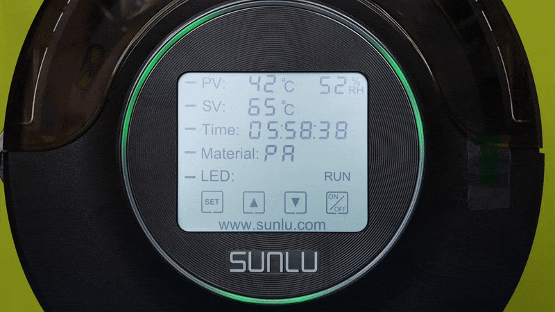 SUNLU S2 Filament Dryer: Moistureless 360° Surround Heating - First