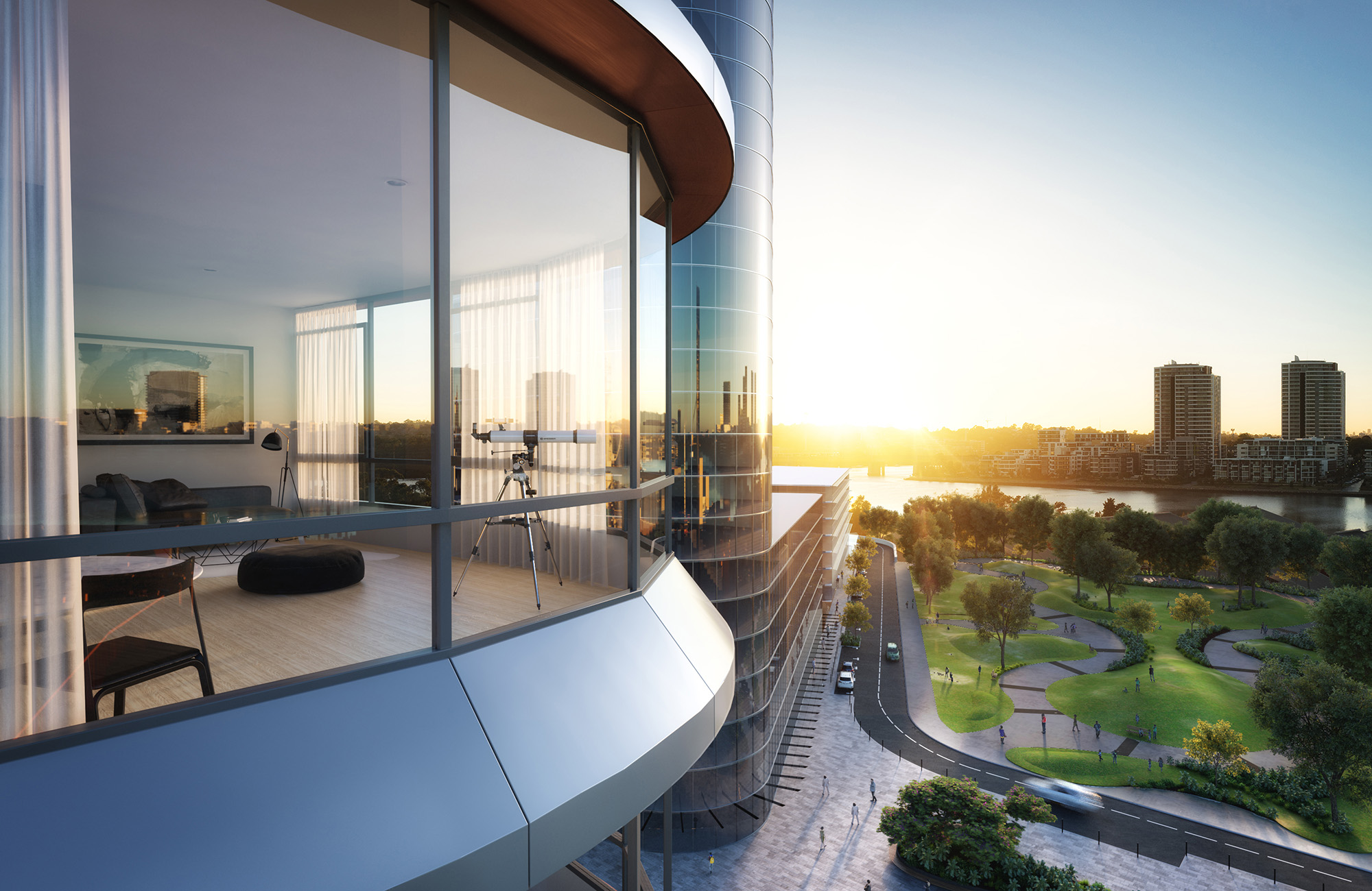 to Rhodes Central. Apartments for sale. Sydney.