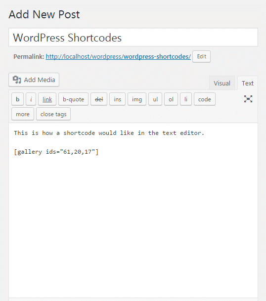 How to use WordPress Shortcodes
