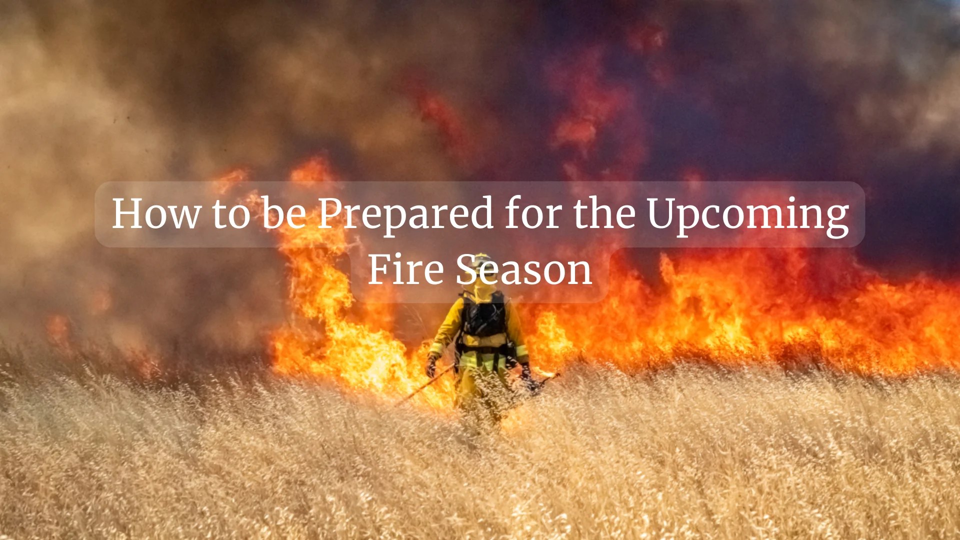 How to be Prepared for the Fire Season