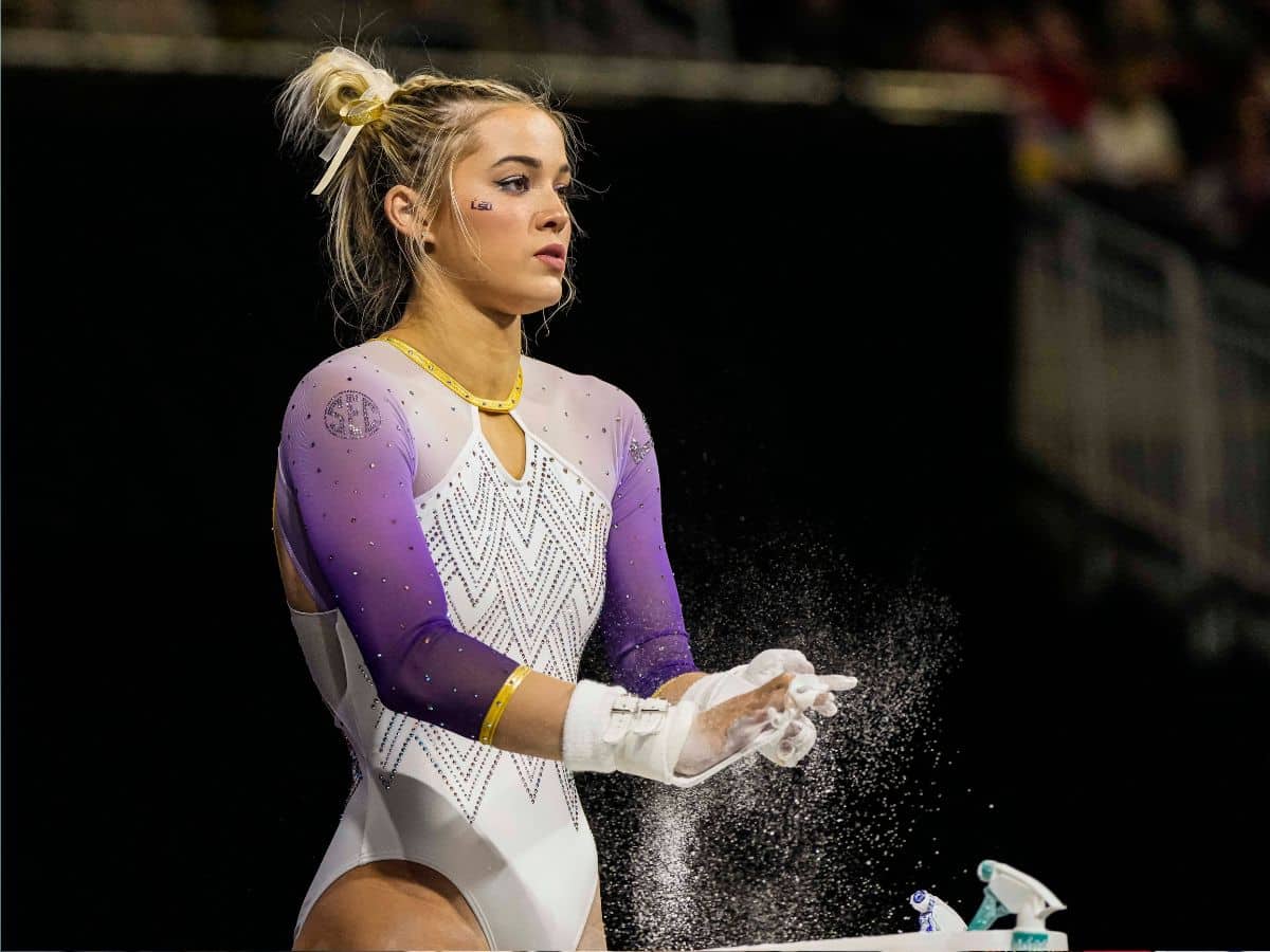 Olivia Dunne's gymnastics video goes viral sparking discussions weigh
