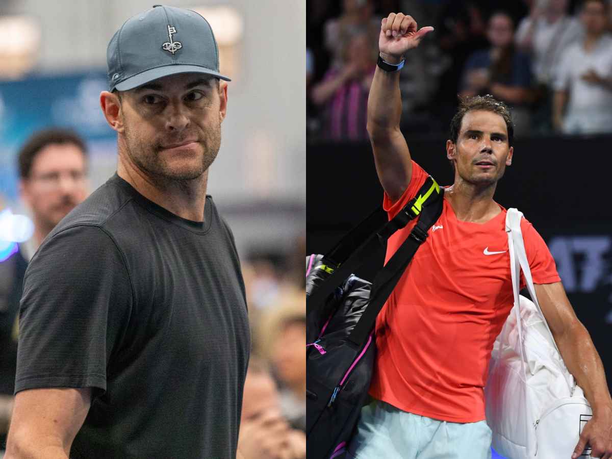 “One of the greatest tragedies of sport,” Andy Roddick serves some