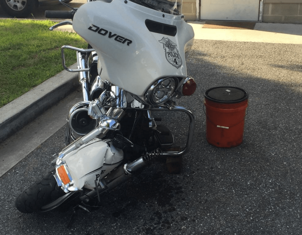 Dover Motorcycle Officer Injured First State Update