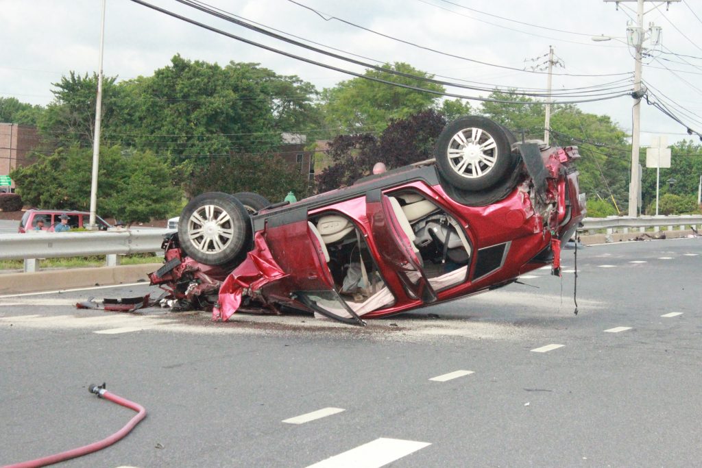 Car Ripped In Half During Morning Accident In Newark, 4 In Hospital