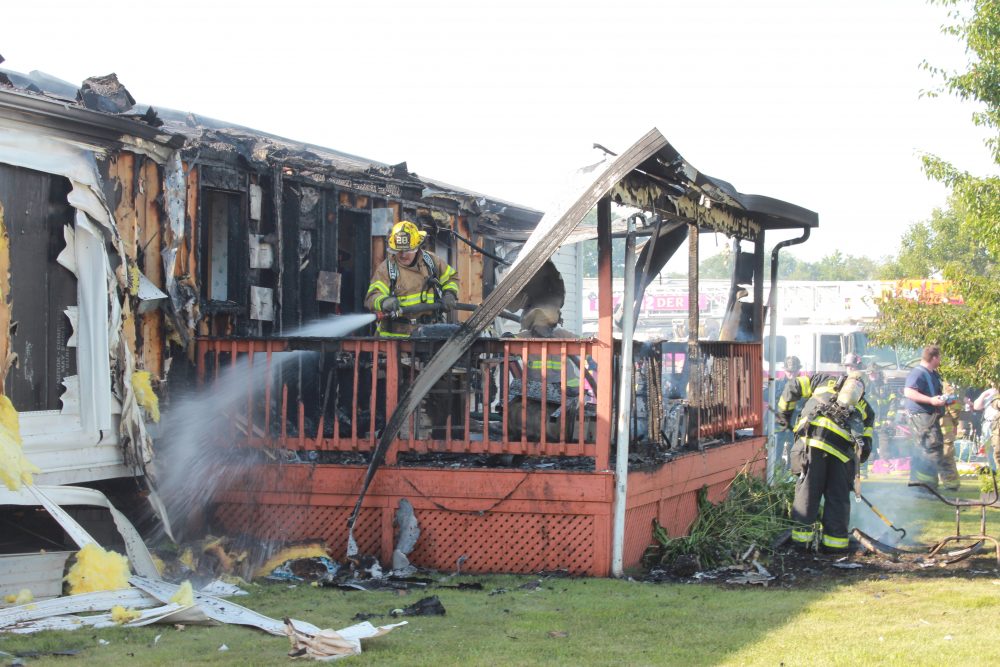 Firefighters Battle Blaze At House Fire In Bear, Minor Injuries