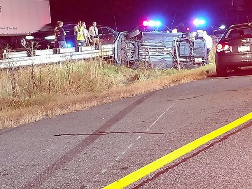Happening Now Rollover Crash Brings I95 SB To Crawl Near MD/DE State