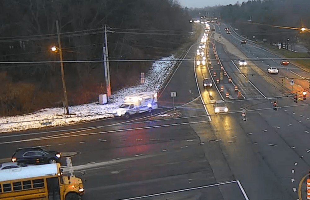 Happening Now DART Bus Crash North Of Elsmere Injures Two First