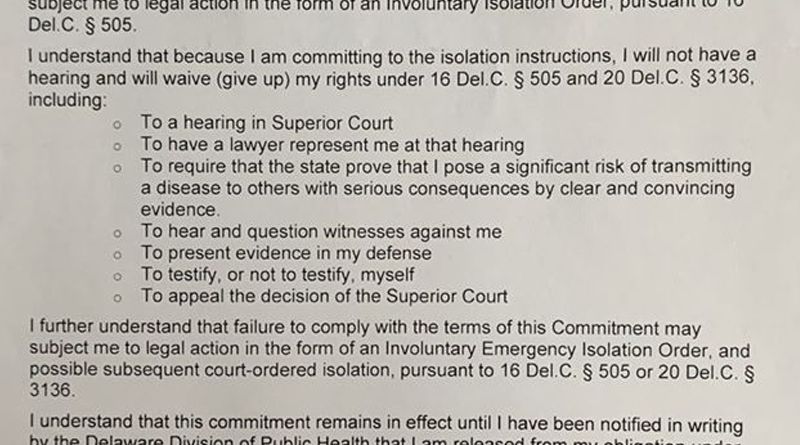 Health Department’s Positive COVID19 Letter Upsetting Some First