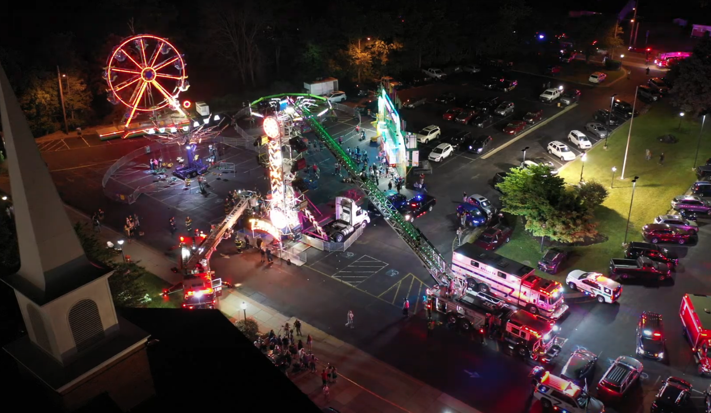 RideGoers Rescued After Carnival Ride Malfunctions In Milltown First