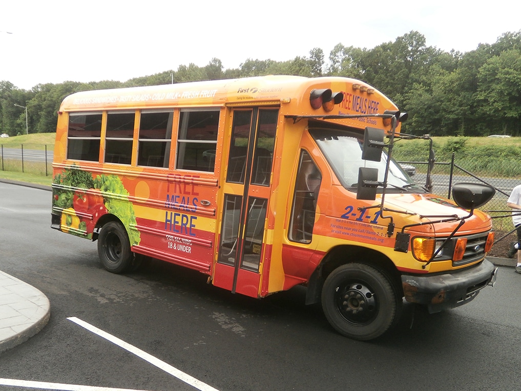 First Student donates bus to deliver summer meals First Student, Inc.